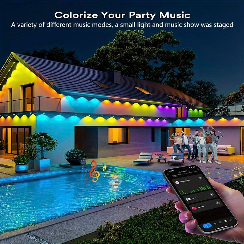 Whatook Permanent Outdoor Lights RGB, Decor Smart APP & Remote Control